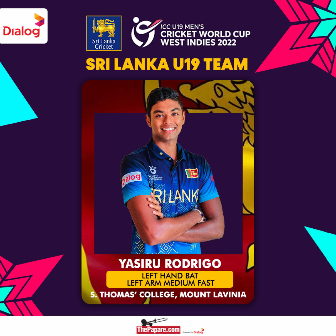 Photos - ICC U19 World Cup 2022 - Sri Lanka Cricket Team Preview